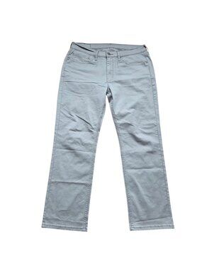 Levis 514 Jeans Mens 34x30 Gray Straight Denim
